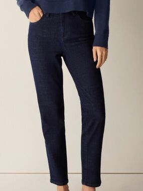 Cotton Stretch Denim Slim Jean Slim Fit, Ankle Length